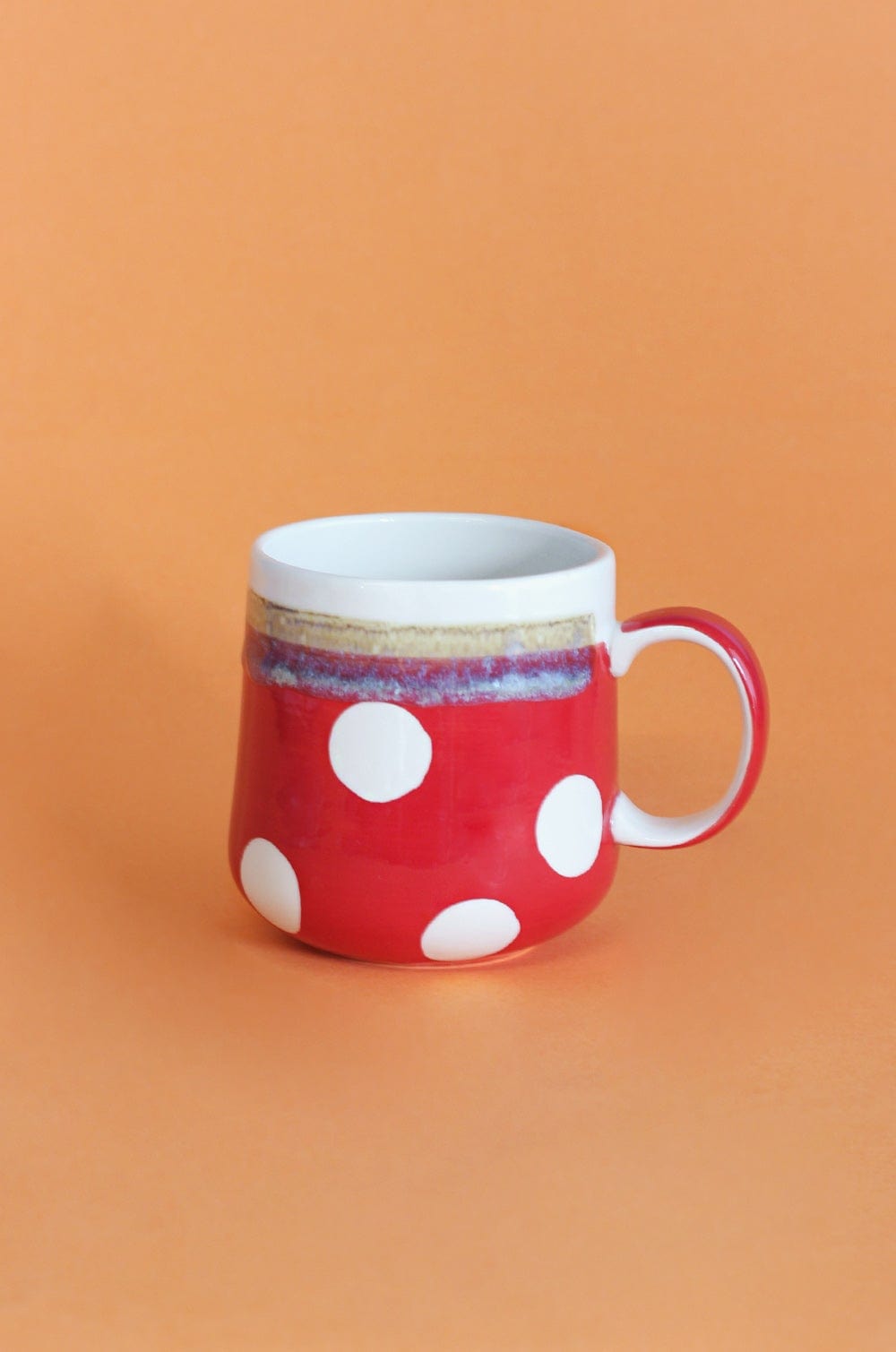 Lottie Dottie Handpainted Ceramic Mugs - Set of 2