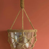 Luster Hanging Planter With Knotted Rope