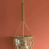 Luster Hanging Planter With Knotted Rope
