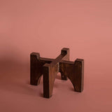 Luster Votive With Wooden Stand - Small