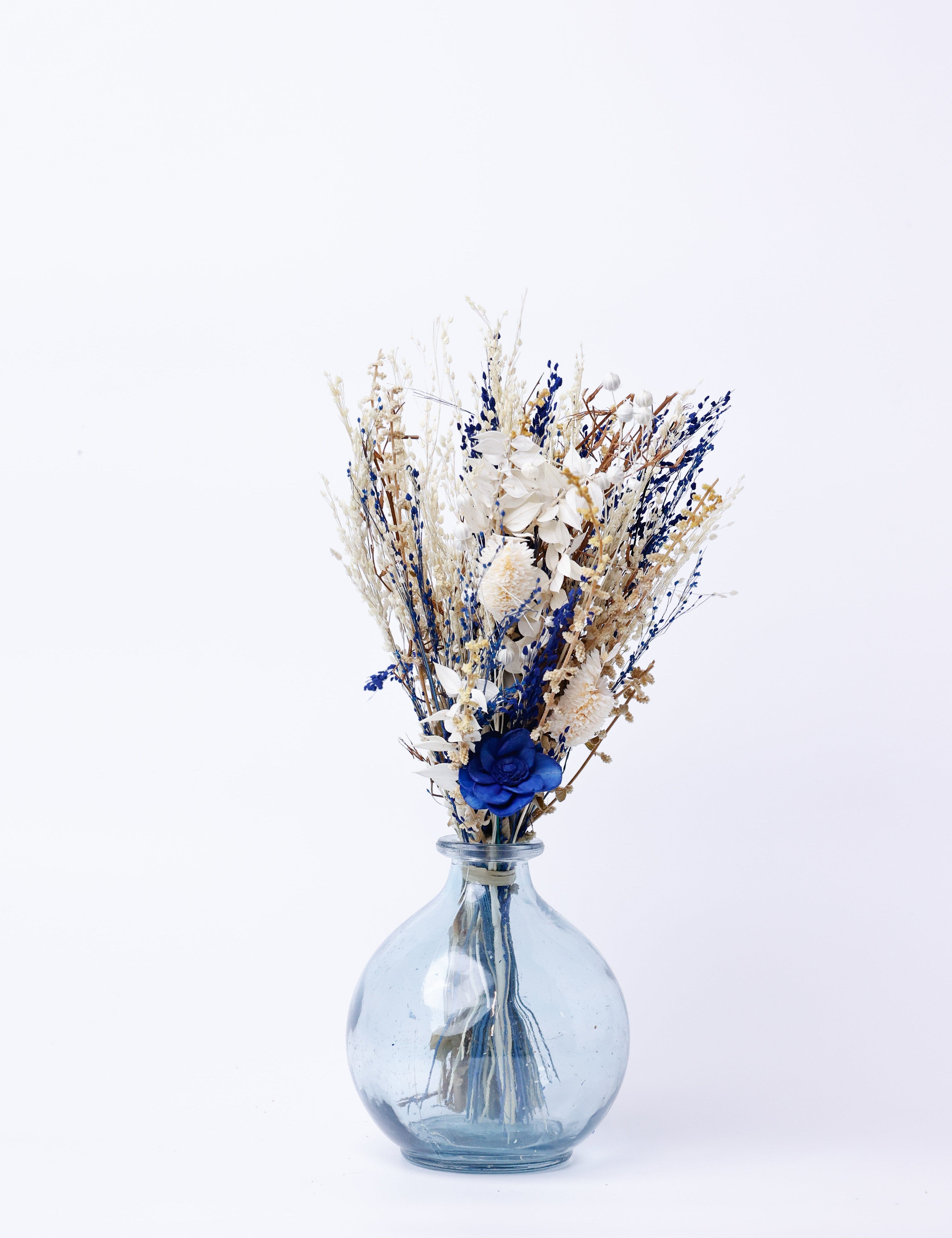 Magique by The Wishing Chair - Celeste Dried Flowers & Glass Vase