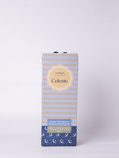 Magique by The Wishing Chair - Celeste Dried Flowers & Glass Vase