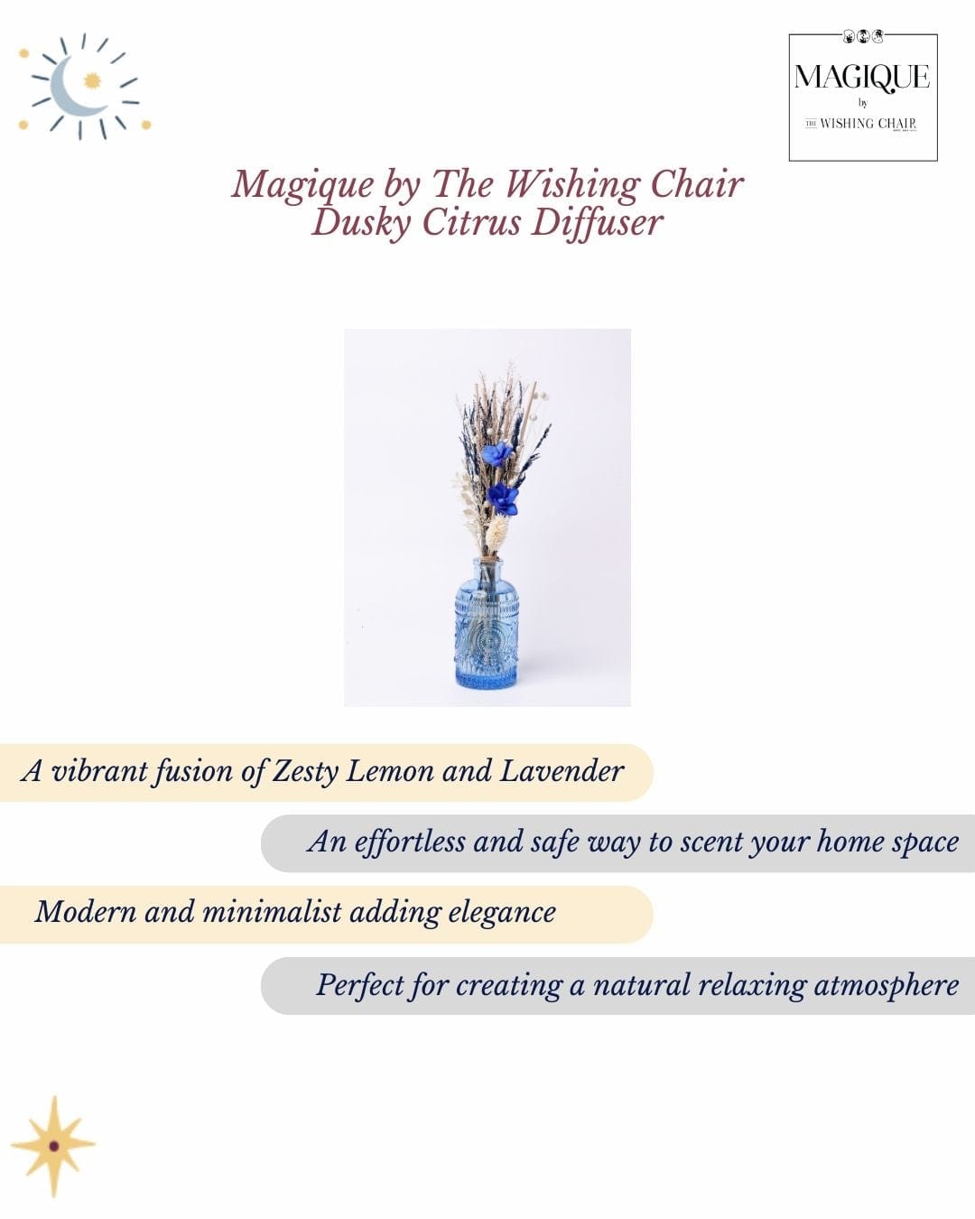 Magique by The Wishing Chair Dusky Citrus Diffuser