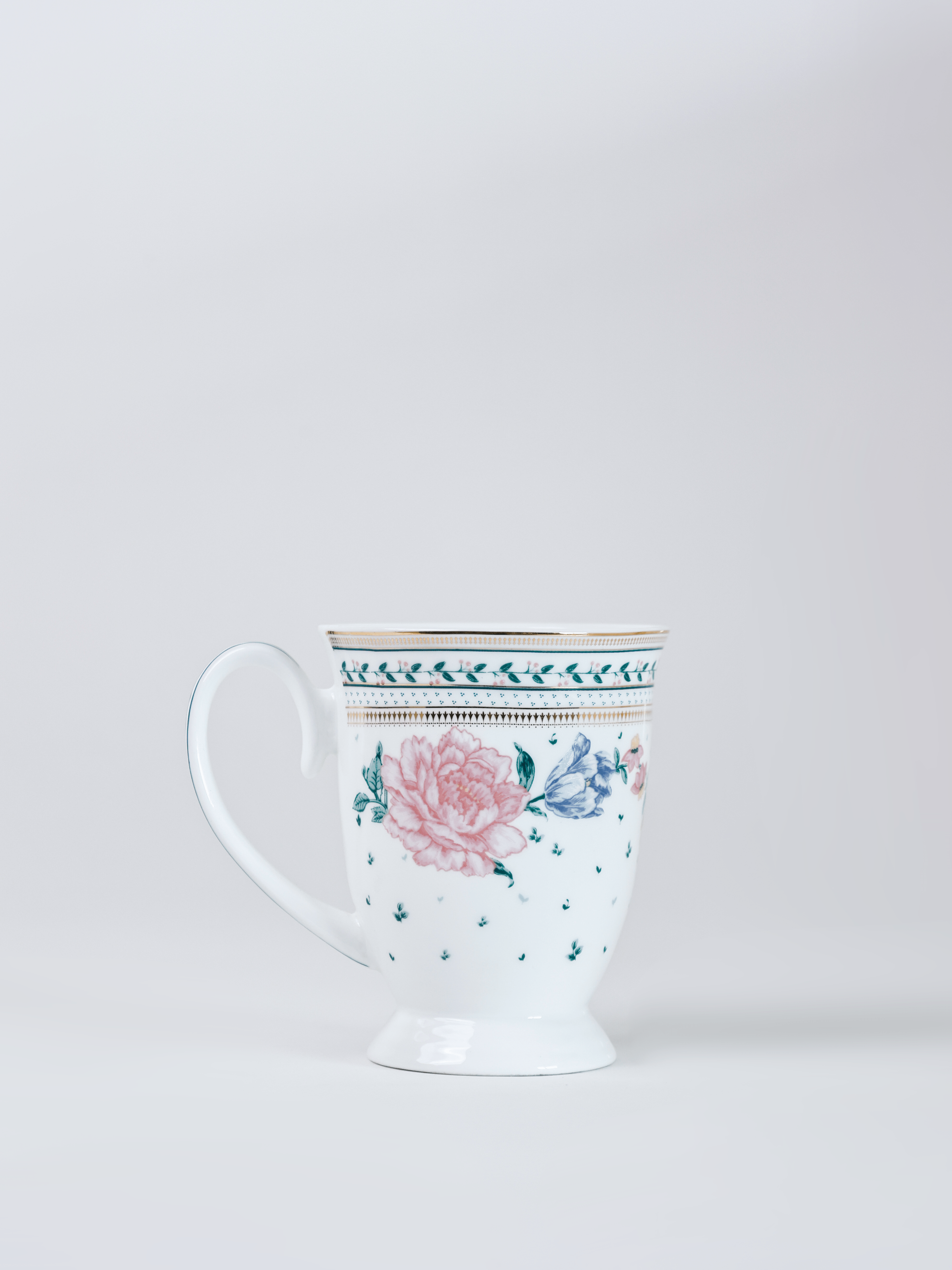 Magique by The Wishing Chair - Emerald Ribbon Fine China Ceramic Collection - Coffee Mug