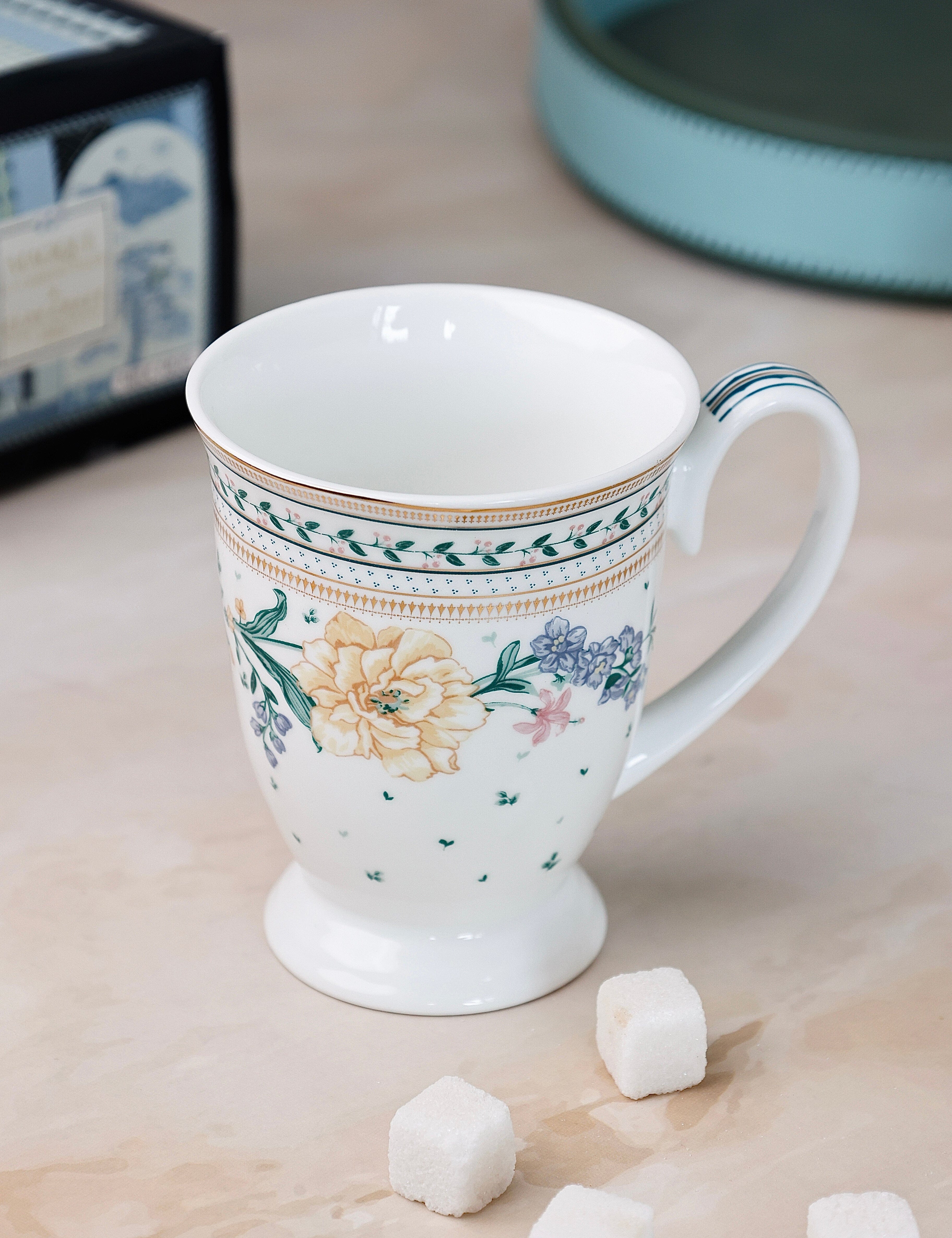 Magique by The Wishing Chair - Emerald Ribbon Fine China Ceramic Collection - Coffee Mug