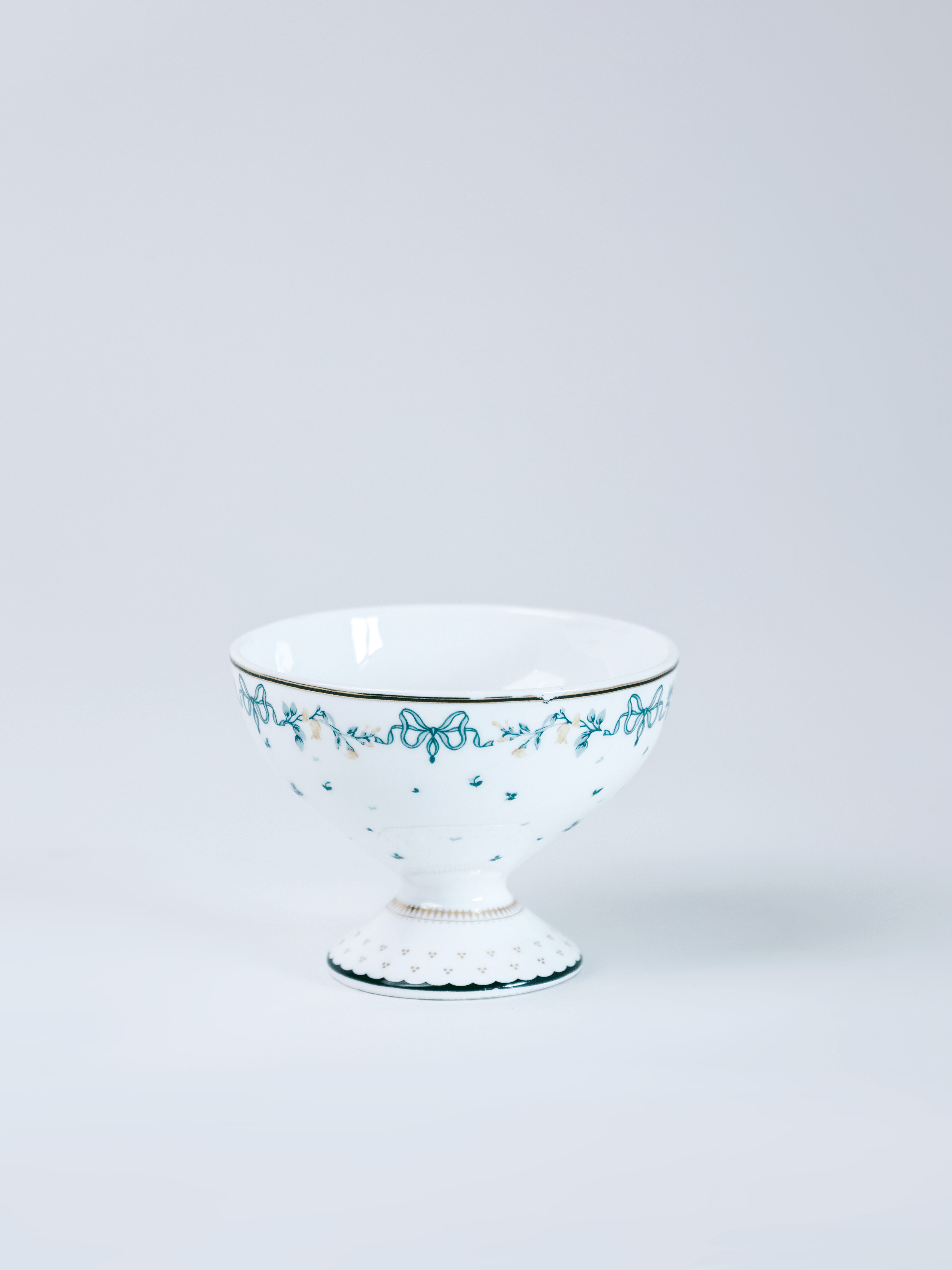 Magique by The Wishing Chair - Emerald Ribbon Fine China Ceramic Collection - Dessert Cups - Set of 4