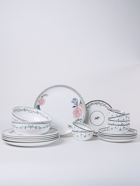 Magique by The Wishing Chair - Emerald Ribbon Fine China Ceramic Collection - Dinner Set - 20 pieces