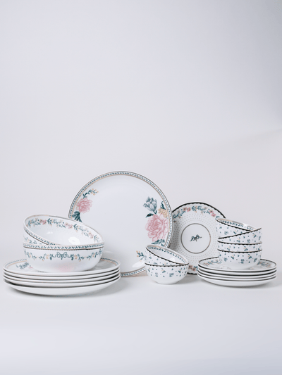 Magique by The Wishing Chair - Emerald Ribbon Fine China Ceramic Collection - Dinner Set - 20 pieces