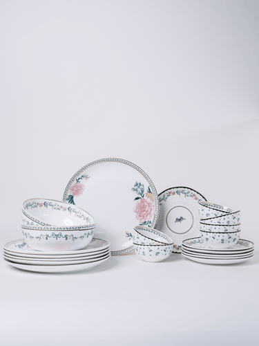 Magique by The Wishing Chair - Emerald Ribbon Fine China Ceramic Collection - Dinner Set - 20 pieces