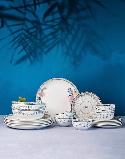 Magique by The Wishing Chair - Emerald Ribbon Fine China Ceramic Collection - Dinner Set - 20 pieces