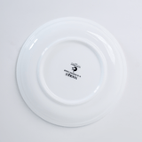 Magique by The Wishing Chair - Emerald Ribbon Fine China Snack Plates - Set of 4 - 5.5 inches