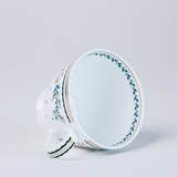 Magique by The Wishing Chair - Emerald Ribbon Fine China Ceramic Collection - Teacups & Saucers - Set of 6