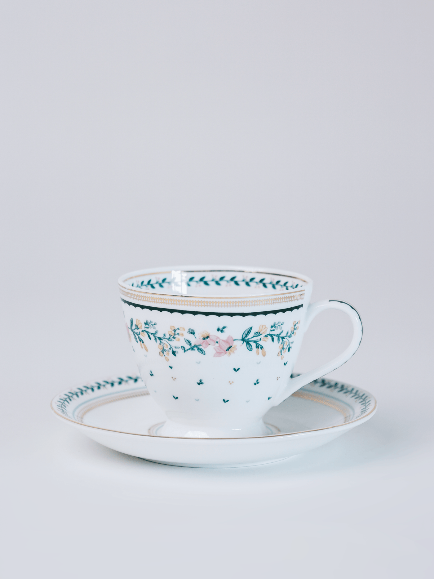 Magique by The Wishing Chair - Emerald Ribbon Fine China Ceramic Collection - Teaset - 15 pieces