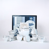 Magique by The Wishing Chair - Emerald Ribbon Fine China Ceramic Collection - Teaset - 15 pieces