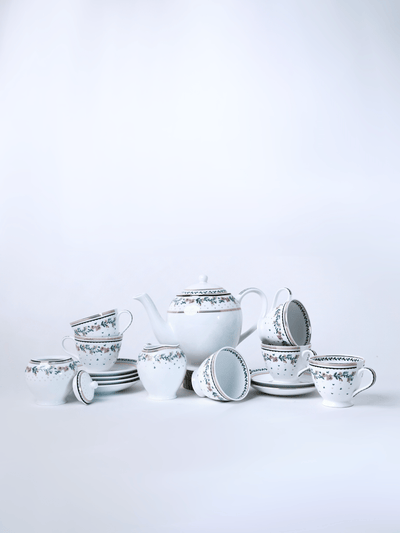 Magique by The Wishing Chair - Emerald Ribbon Fine China Ceramic Collection - Teaset - 15 pieces