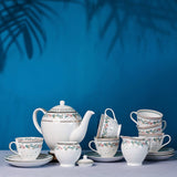 Magique by The Wishing Chair - Emerald Ribbon Fine China Ceramic Collection - Teaset - 15 pieces