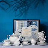 Magique by The Wishing Chair - Emerald Ribbon Fine China Ceramic Collection - Teaset - 15 pieces