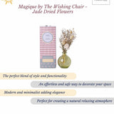 Magique by The Wishing Chair - Jade Dried Flowers & Glass Vase