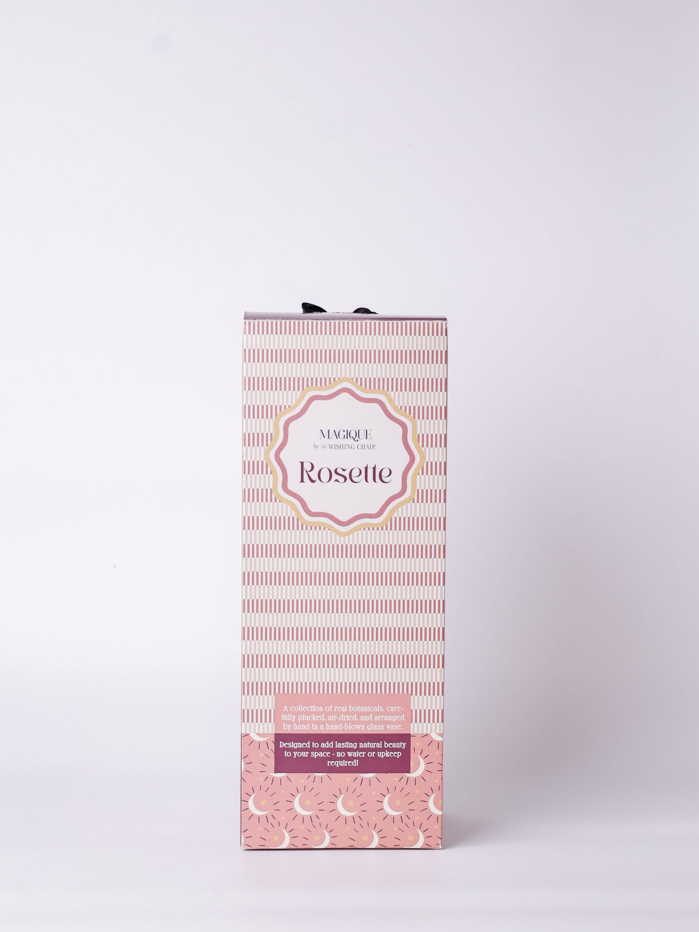 Magique by The Wishing Chair - Rosette Dried Flowers & Glass Vase