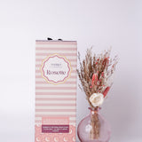 Magique by The Wishing Chair - Rosette Dried Flowers & Glass Vase