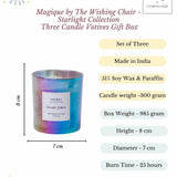 Magique by The Wishing Chair - Starlight Collection 3 Candle Votives Gift Box