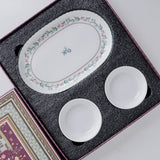 Magique by The Wishing Chair x ClayCraft :  Emerald Ribbon - Glow Giftbox | Set of 2 bowls & Platter