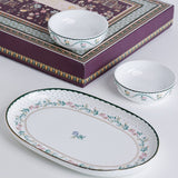Magique by The Wishing Chair x ClayCraft :  Emerald Ribbon - Glow Giftbox | Set of 2 bowls & Platter