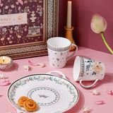 Magique by The Wishing Chair x ClayCraft :  Emerald Ribbon - Lustre Giftbox | Set of 2 Mugs & Tawa Platter