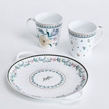 Magique by The Wishing Chair x ClayCraft :  Emerald Ribbon - Lustre Giftbox | Set of 2 Mugs & Tawa Platter