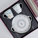 Magique by The Wishing Chair x ClayCraft :  Emerald Ribbon - Lustre Giftbox | Set of 2 Mugs & Tawa Platter