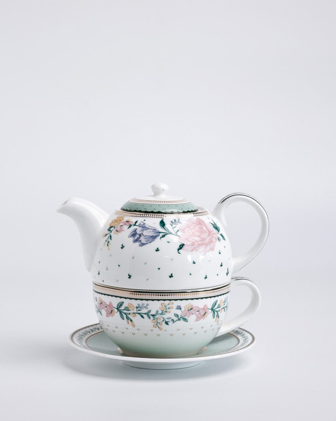 Magique by The Wishing Chair x ClayCraft : Emerald Ribbon - Tea for One Set
