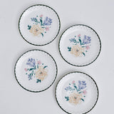 Magique by The Wishing Chair x ClayCraft :  Emerald Ribbon - Twilight Bloom Giftbox | Set of 4 Snack Plates and 4 Mugs