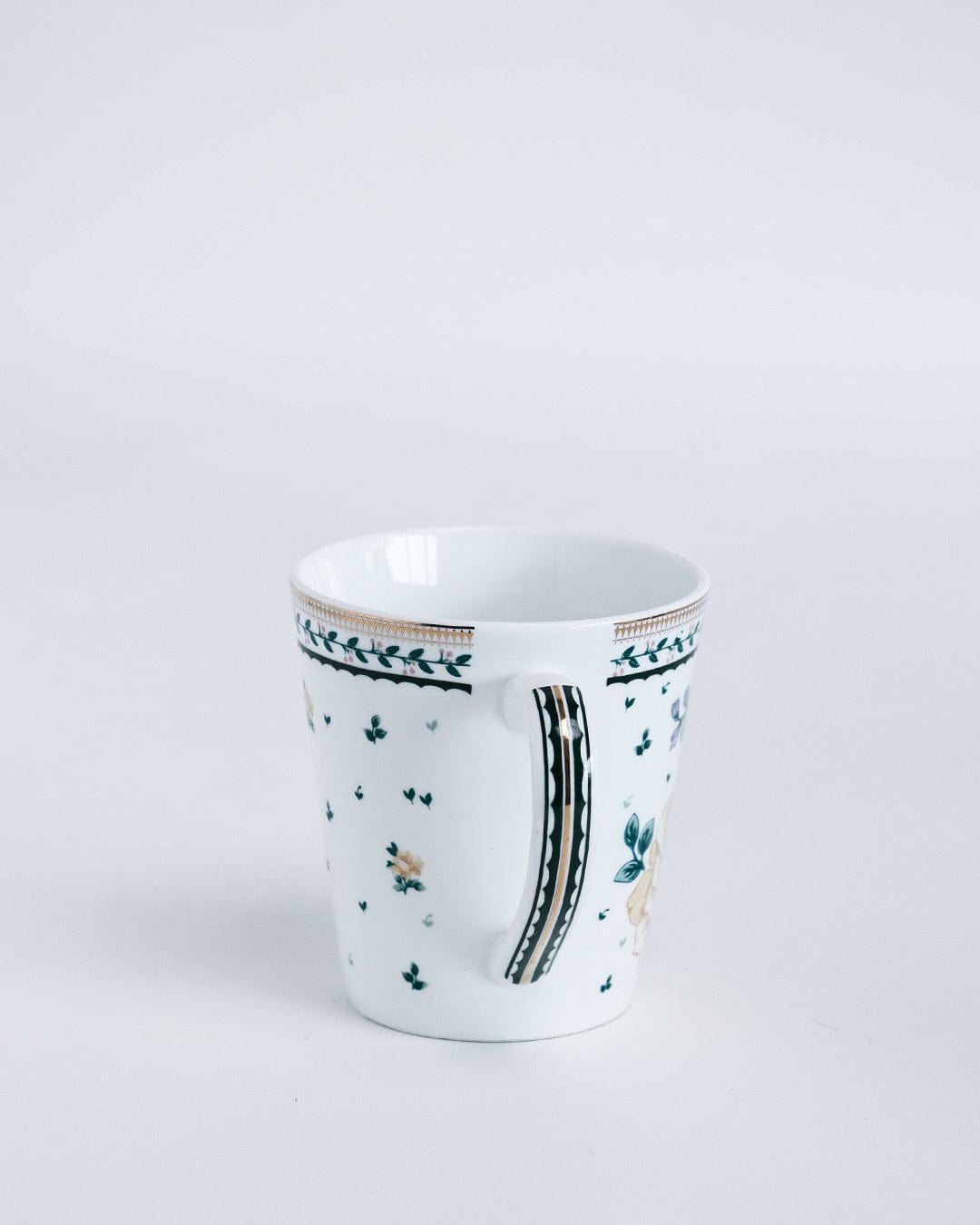 Magique by The Wishing Chair x ClayCraft :  Emerald Ribbon - Twilight Bloom Giftbox | Set of 4 Snack Plates and 4 Mugs