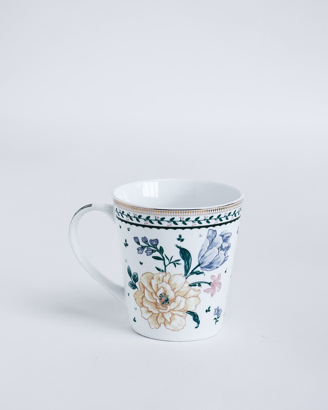 Magique by The Wishing Chair x ClayCraft :  Emerald Ribbon - Twilight Bloom Giftbox | Set of 4 Snack Plates and 4 Mugs