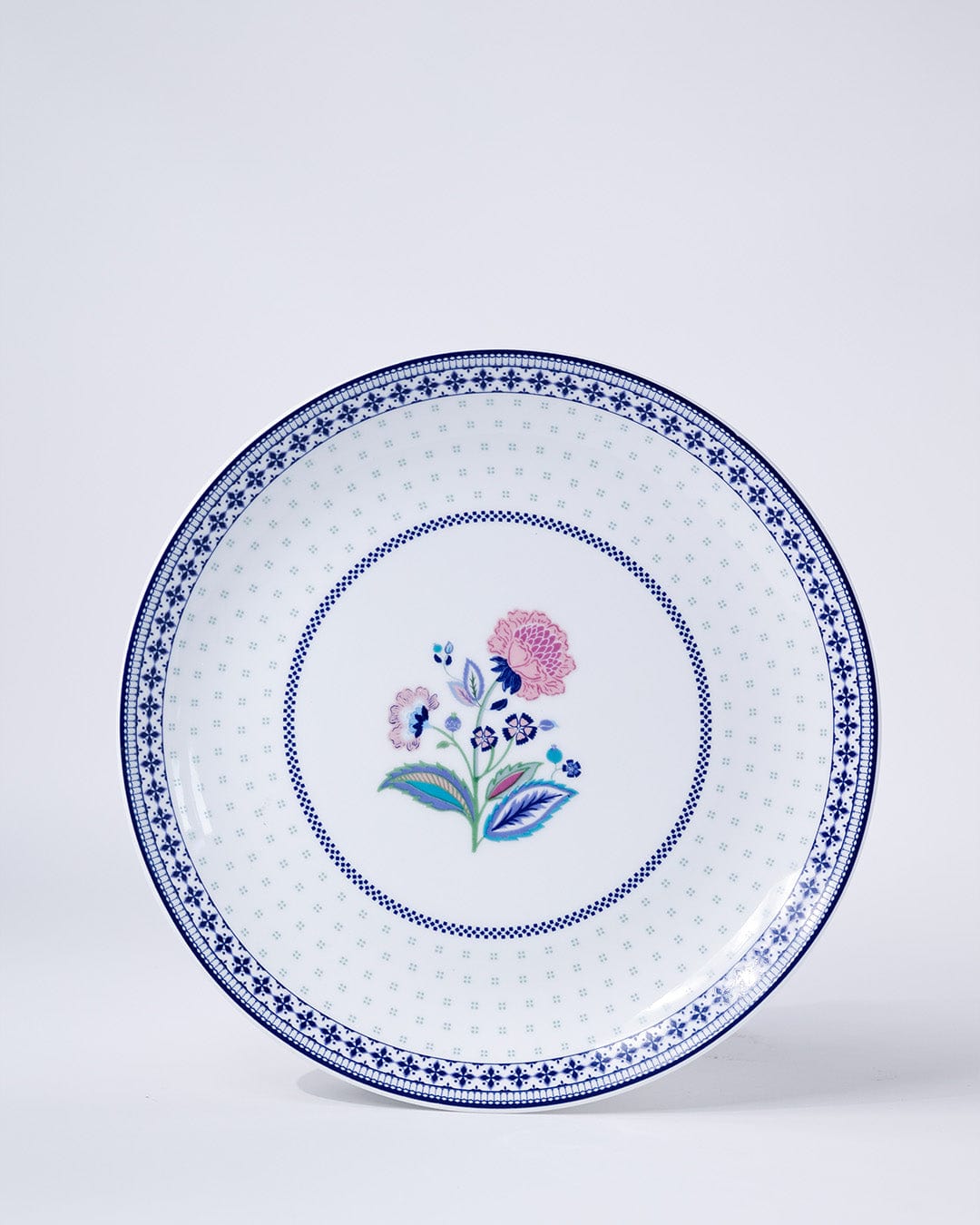 Magique by The Wishing Chair x ClayCraft: Indigo Chintz dinner set - 6 dinner plates, 6 snack plates, 6 bowls & 2 soup bowls