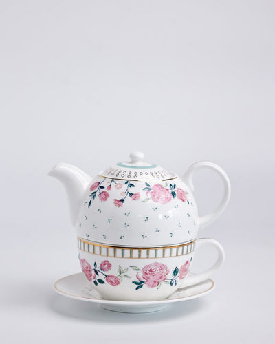 Magique by The Wishing Chair x ClayCraft : Portrait of a Rose - Tea for One Set