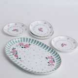 Magique by The Wishing Chair x ClayCraft : Portrait of Rose - Amber Giftbox | Set of 4 Snack Plates & Serving Platter