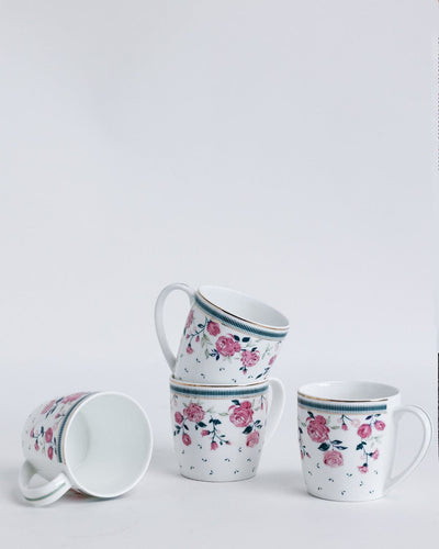 Magique by The Wishing Chair x ClayCraft : Portrait of Rose - Celebrations Giftbox | Set of 4 Mugs & Platter