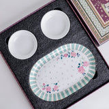 Magique by The Wishing Chair x ClayCraft : Portrait of Rose - Glow Giftbox | Set of 2 bowls & Platter