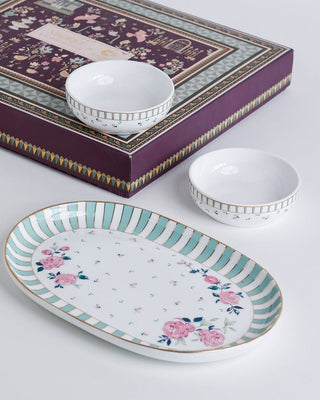 Magique by The Wishing Chair x ClayCraft : Portrait of Rose - Glow Giftbox | Set of 2 bowls & Platter