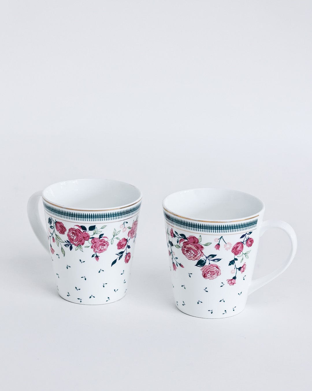 Magique by The Wishing Chair x ClayCraft : Portrait of Rose - Lustre Giftbox | Set of 2 Mugs & Tawa Platter
