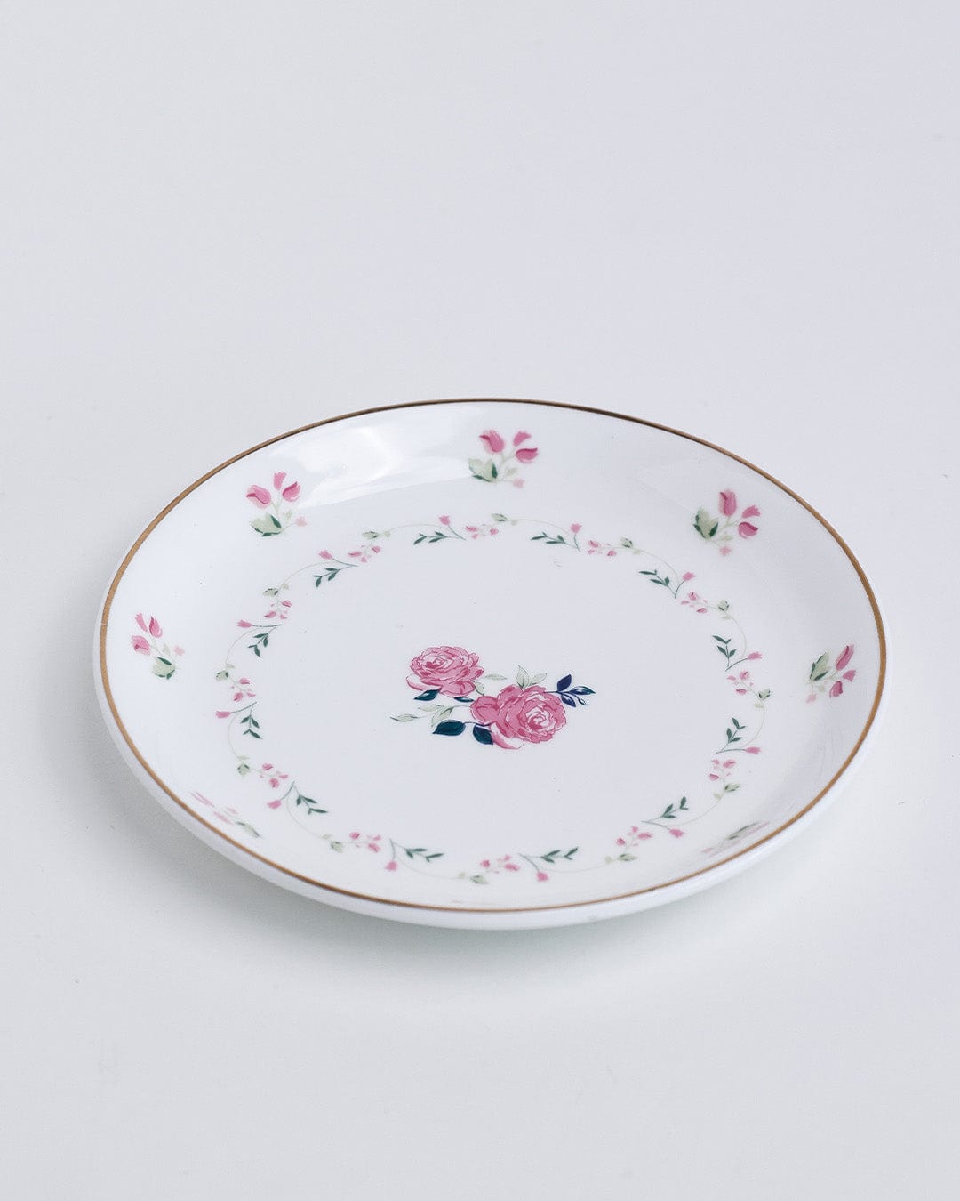 Magique by The Wishing Chair x ClayCraft : Portrait of Rose - Twilight Bloom Giftbox | Set of 4 Snack Plates and 4 Mugs
