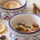 Magnolia Sky Handpainted Nut Bowl - Set Of 2