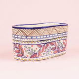 Magnolia Sky Handpainted Oval Planter
