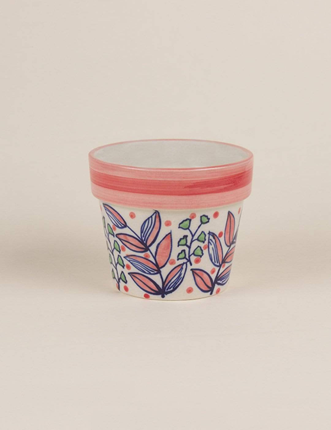 Magnolia Sky Handpainted Planter