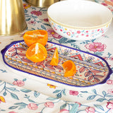 Magnolia Sky Handpainted Platter