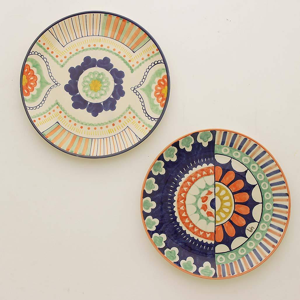 Mandala Wall Plates- Set Of 2