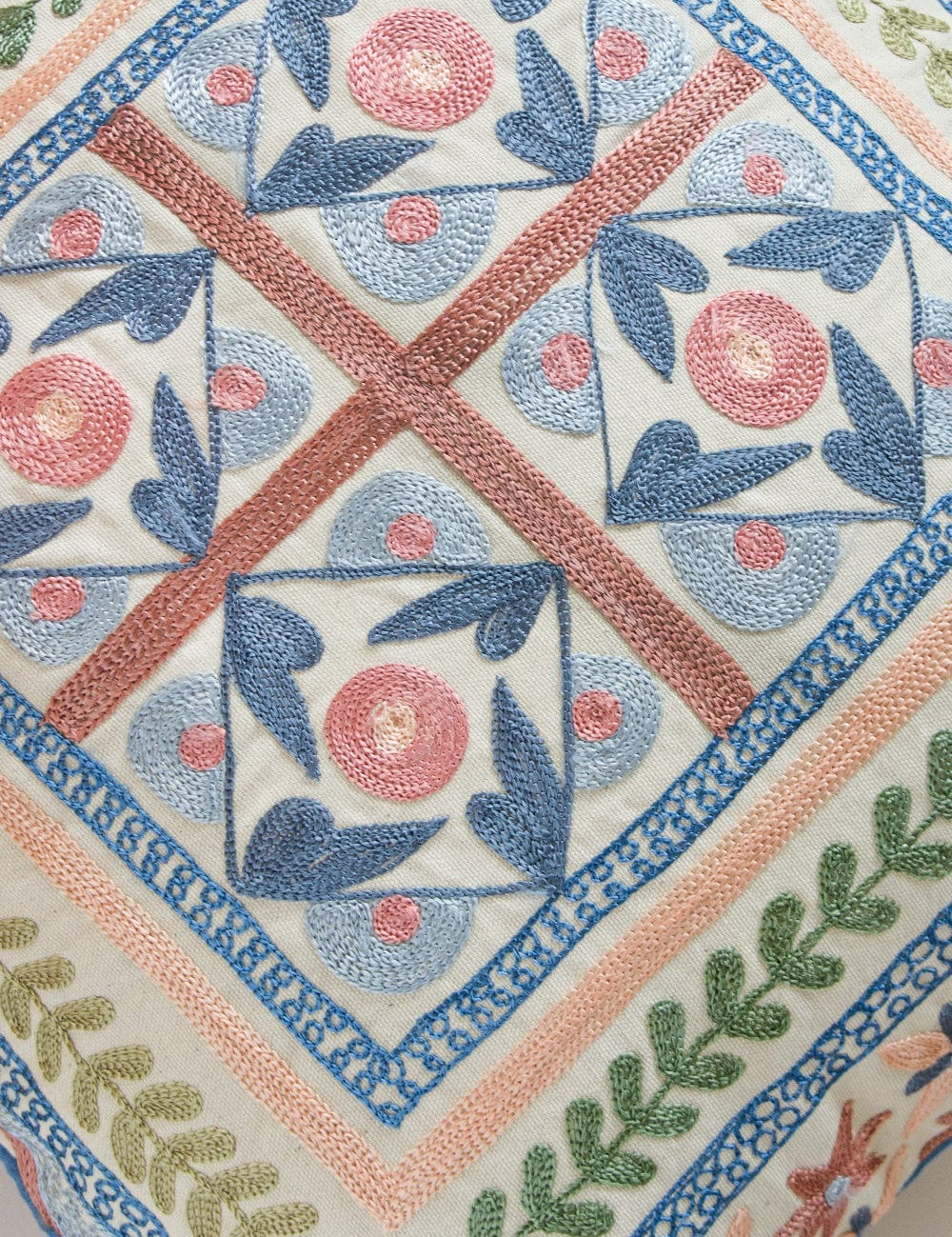 Marina Embroidered Cushion Cover