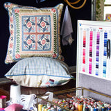 Marina Embroidered Cushion Cover