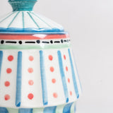 Masquerade Ceramic Sugar Pot